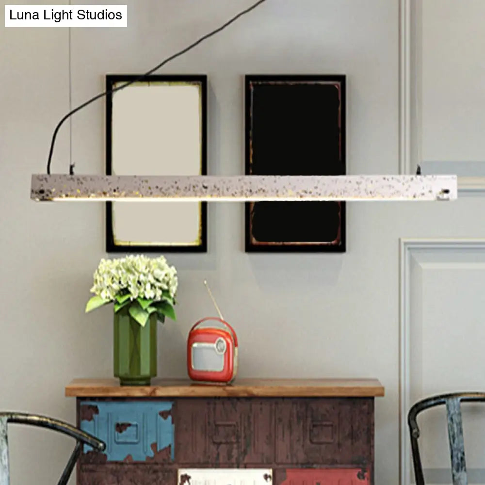 Grey Terrazzo Bar Pendant Light For Minimalist Dining Room