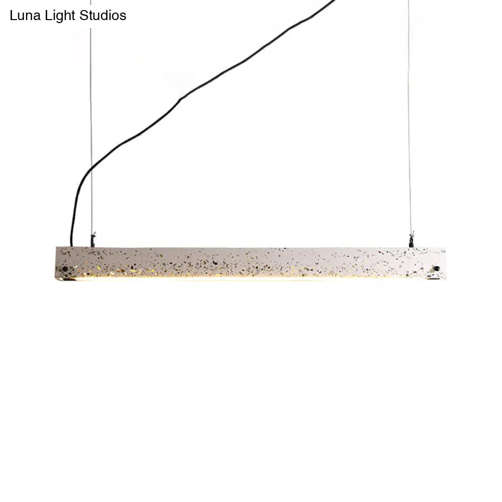 Grey Terrazzo Bar Pendant Light For Minimalist Dining Room
