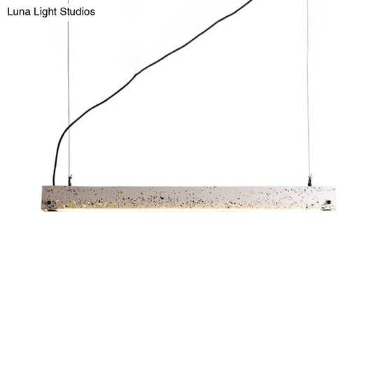 Grey Terrazzo Bar Pendant Light For Minimalist Dining Room