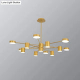 Minimalist Led Chandelier For Living Room - Starburst Pendant Light