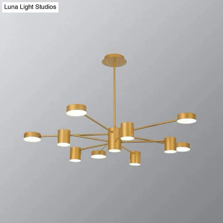 Minimalist Led Chandelier For Living Room - Starburst Pendant Light