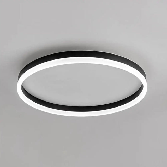 Minimalist Led Circular Flush Mount For Bedrooms With Acrylic Cover
