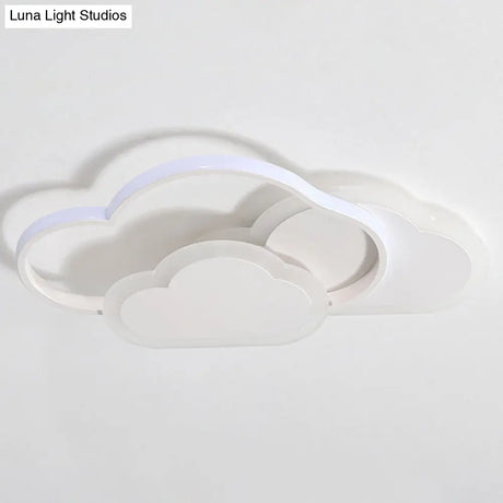Minimalist Led Cloud Ceiling Light Fixture - Acrylic Mount