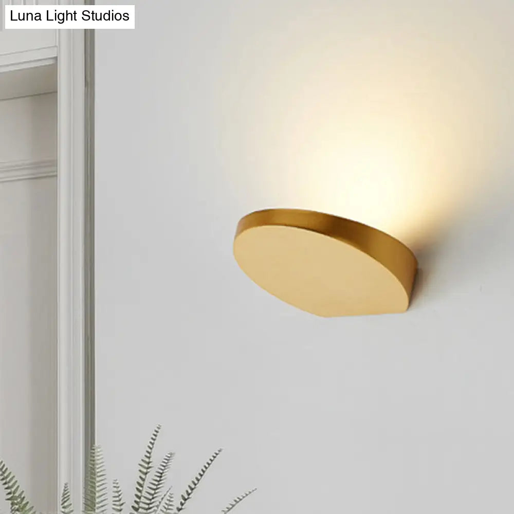 Minimalist Led Flush Wall Sconce In Aluminum With Black Grey Or White Finish - Ideal For Corridors