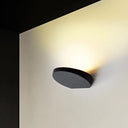 Minimalist Led Flush Wall Sconce In Aluminum With Black Grey Or White Finish - Ideal For Corridors