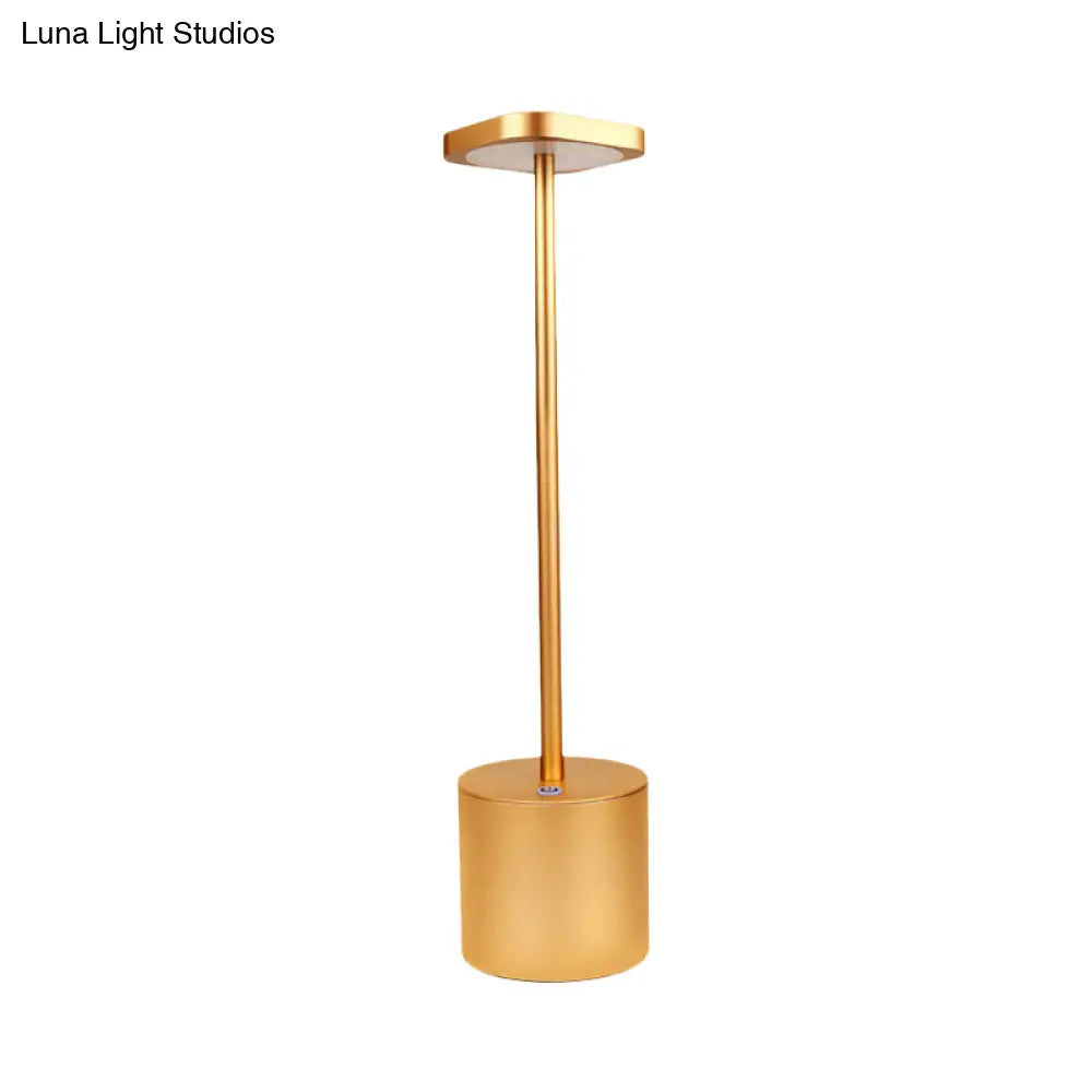 Minimalist Led Table Lamp With Gold Finish For Dining Desk & More