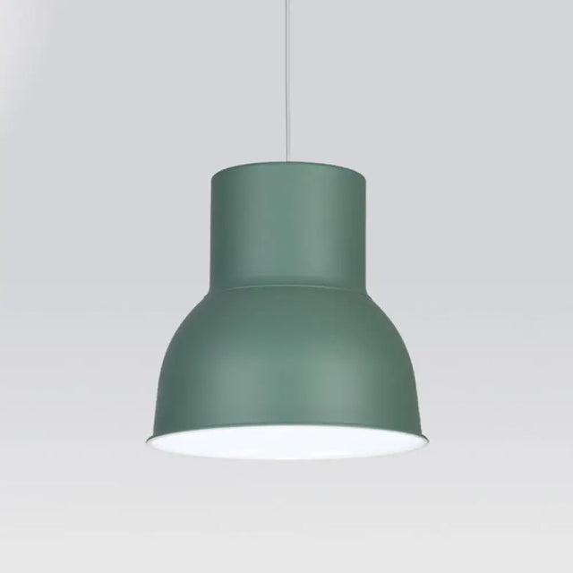 Minimalist Metal Dome Suspension Pendant Blue/Green 10/14/15 Wide 1-Light Hanging Fixture
