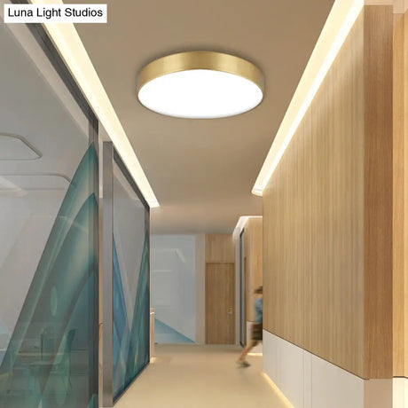 Minimalist Metal Flush Mount Ceiling Light For Bedroom