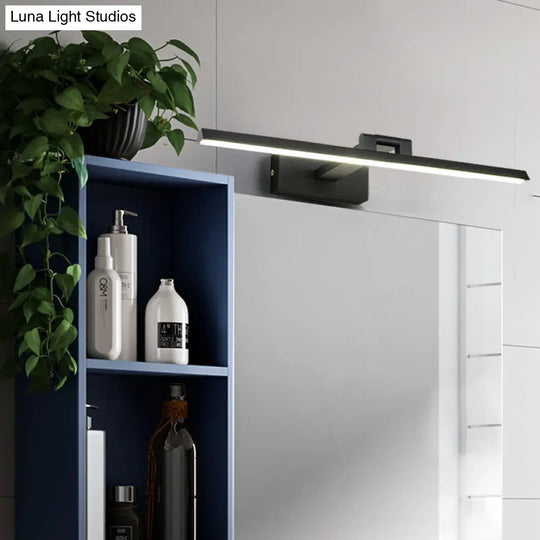 Minimalist Metal Led Vanity Light - Single Fixture Modern Style