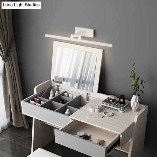 Minimalist Metal Led Vanity Light - Single Fixture Modern Style