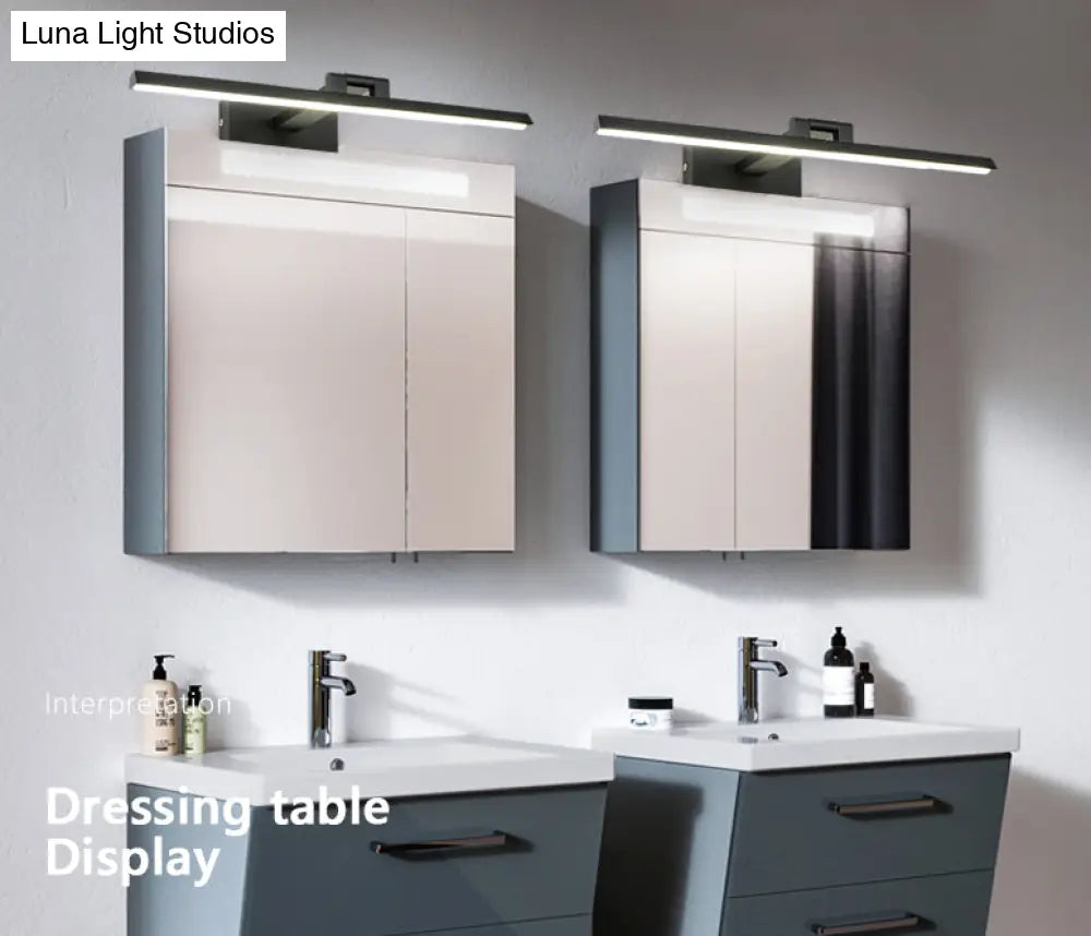 Minimalist Metal Led Vanity Light - Single Fixture Modern Style