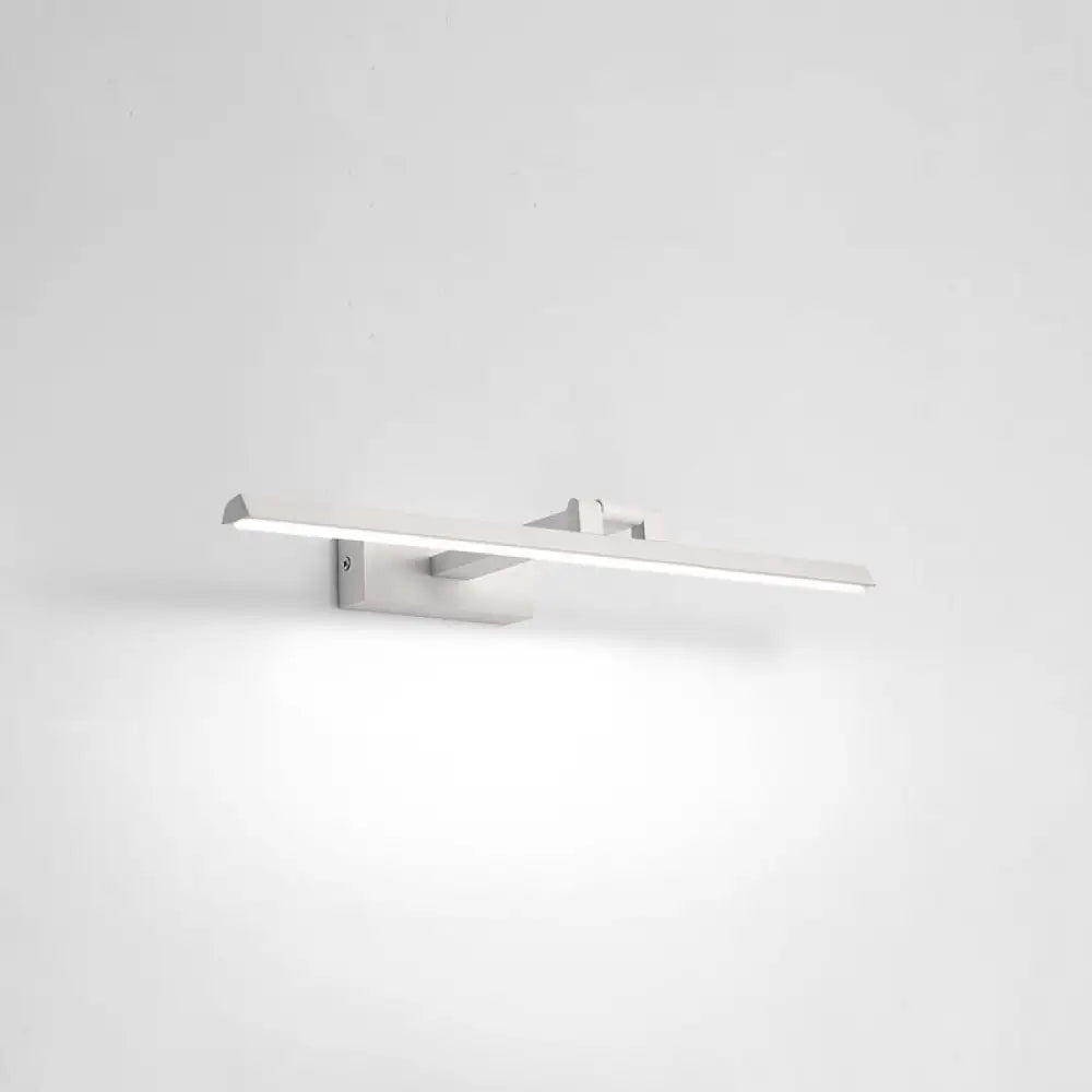 Minimalist Metal Led Vanity Light - Single Fixture Modern Style White / 16