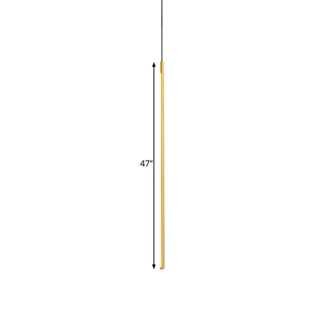Modern Metallic Led Pendant Light With Minimalist Design In Black/Gold - Warm/White Illumination
