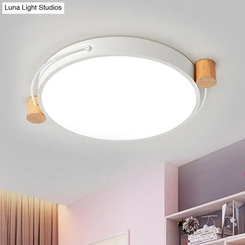 Minimalist Oval Led Ceiling Mount Light In 3 Colors Lengths - Perfect For Bedrooms!