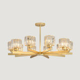 Minimalistic Crystal Ceiling Lamp For Living Room 10 / Gold