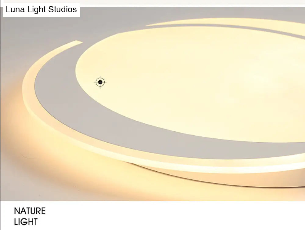 Minimalistic Led Circle Flushmount Ceiling Light - Acrylic White Lamp