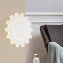 Minimalistic Led Wall Sconce: Acrylic Black/White Finish Warm/White Light White /