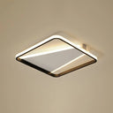 Minimalistic Square Black Acrylic Led Flush Mount Ceiling Light / 16.5’