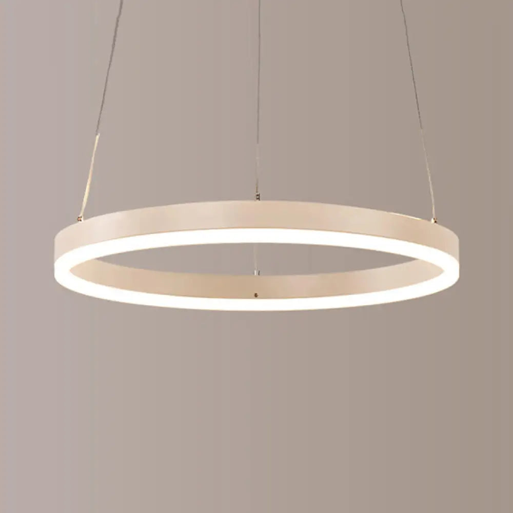Modern 1/2/3-Light Chandelier Pendant With Acrylic Shade - Brown/Black/White Ceiling Light In