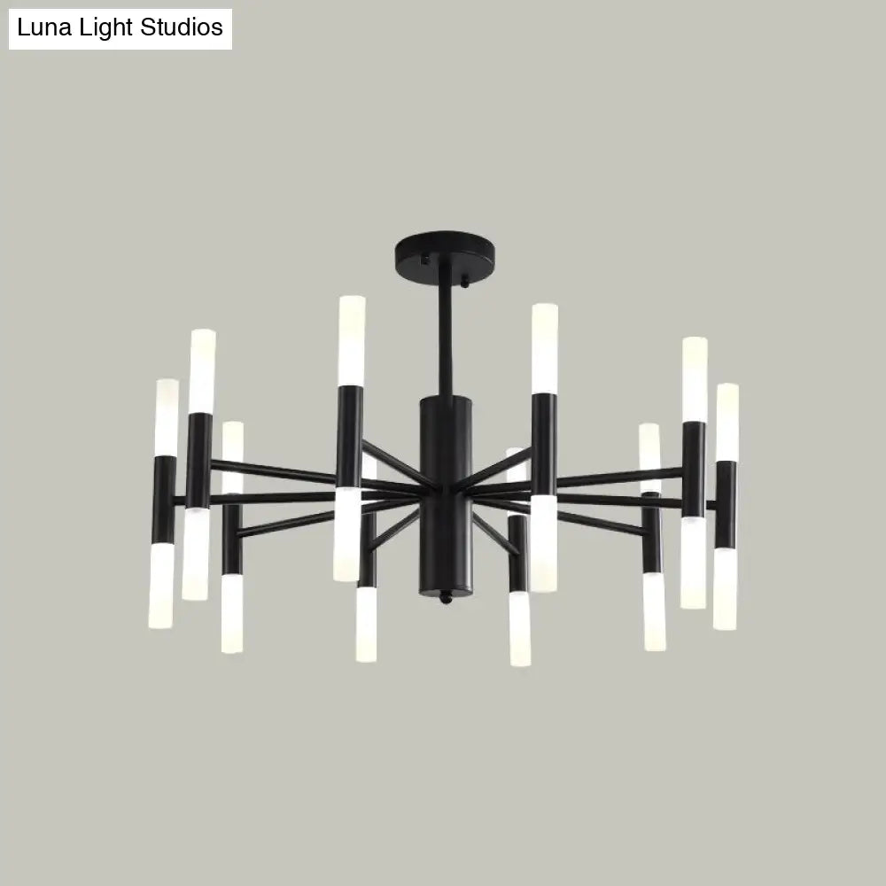 Modern 20-Light Acrylic Ceiling Lamp For Dining Room Or Kitchen Island Black / 27