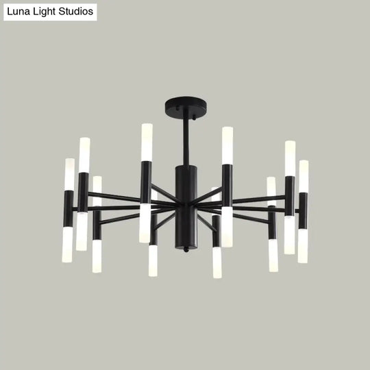 Modern 20-Light Acrylic Ceiling Lamp For Dining Room Or Kitchen Island Black / 27