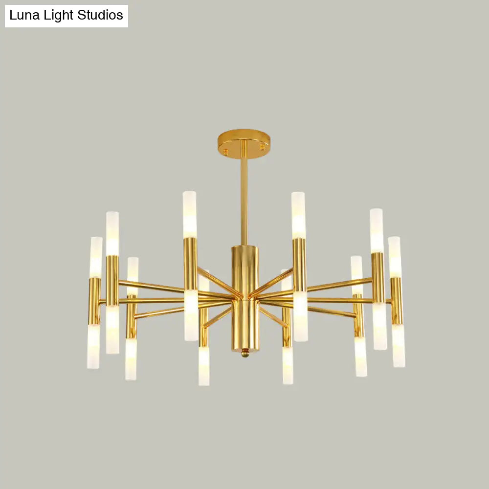 Modern 20-Light Acrylic Ceiling Lamp For Dining Room Or Kitchen Island Gold / 27