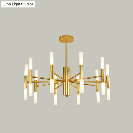 Modern 20-Light Acrylic Ceiling Lamp For Dining Room Or Kitchen Island Gold / 27