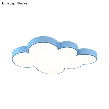 Modern Acrylic Cloud Ceiling Flush Mount Light For Kids Classroom And Bedroom