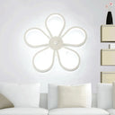 Modern Acrylic Flower Wall Mounted Led Sconce Light In Warm/White For Dining Room White / Warm