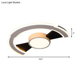 Modern Acrylic Flush Mount Ceiling Lights - Traverse Lighting Fixture (16’ / 19.5’ 23.5’) In