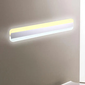 Modern Acrylic Led Bathroom Vanity Mirror Light With Reflector - 31.5/39/47 Wide White / 31.5