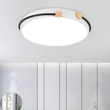 Modern Acrylic Led Ceiling Flush Lamp With Nordic Design In White/Green/Blue Shade For Living Room