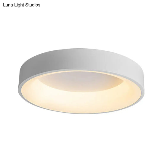 Modern Acrylic Led Flush Ceiling Light Fixture - Circular Shape For Bedroom