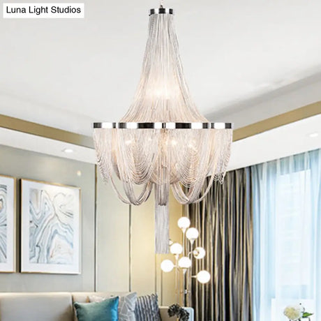 Modern Aluminum Led Chandelier Pendant Light Fixture For Living Room