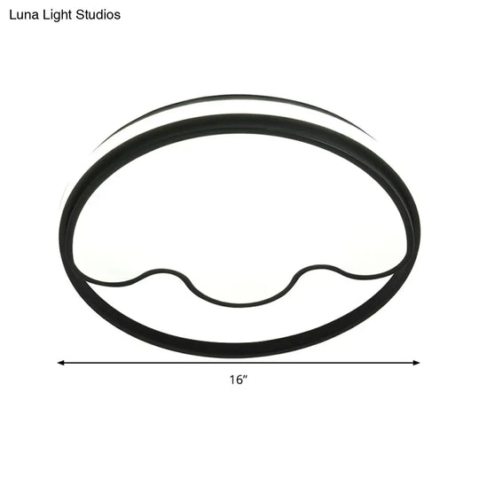 Modern Animal Paw Led Flush Mount Ceiling Light For Study Room - Eye - Caring & Acrylic Lamp