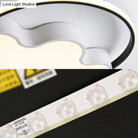 Modern Animal Paw Led Flush Mount Ceiling Light For Study Room - Eye-Caring & Acrylic Lamp