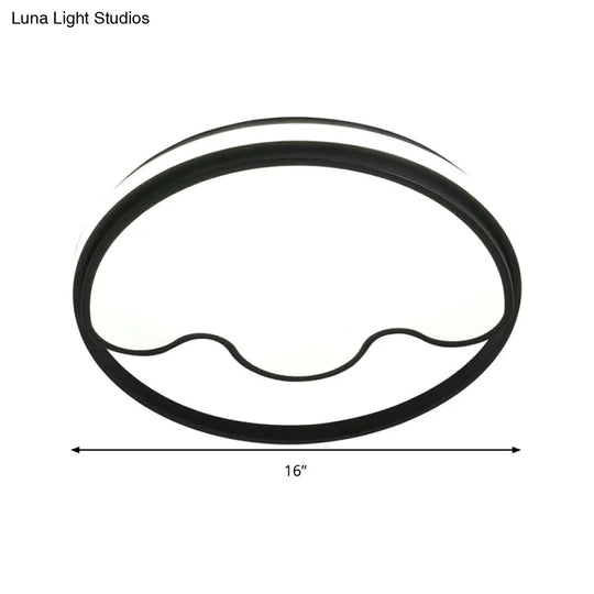 Modern Animal Paw Led Flush Mount Ceiling Light For Study Room - Eye-Caring & Acrylic Lamp