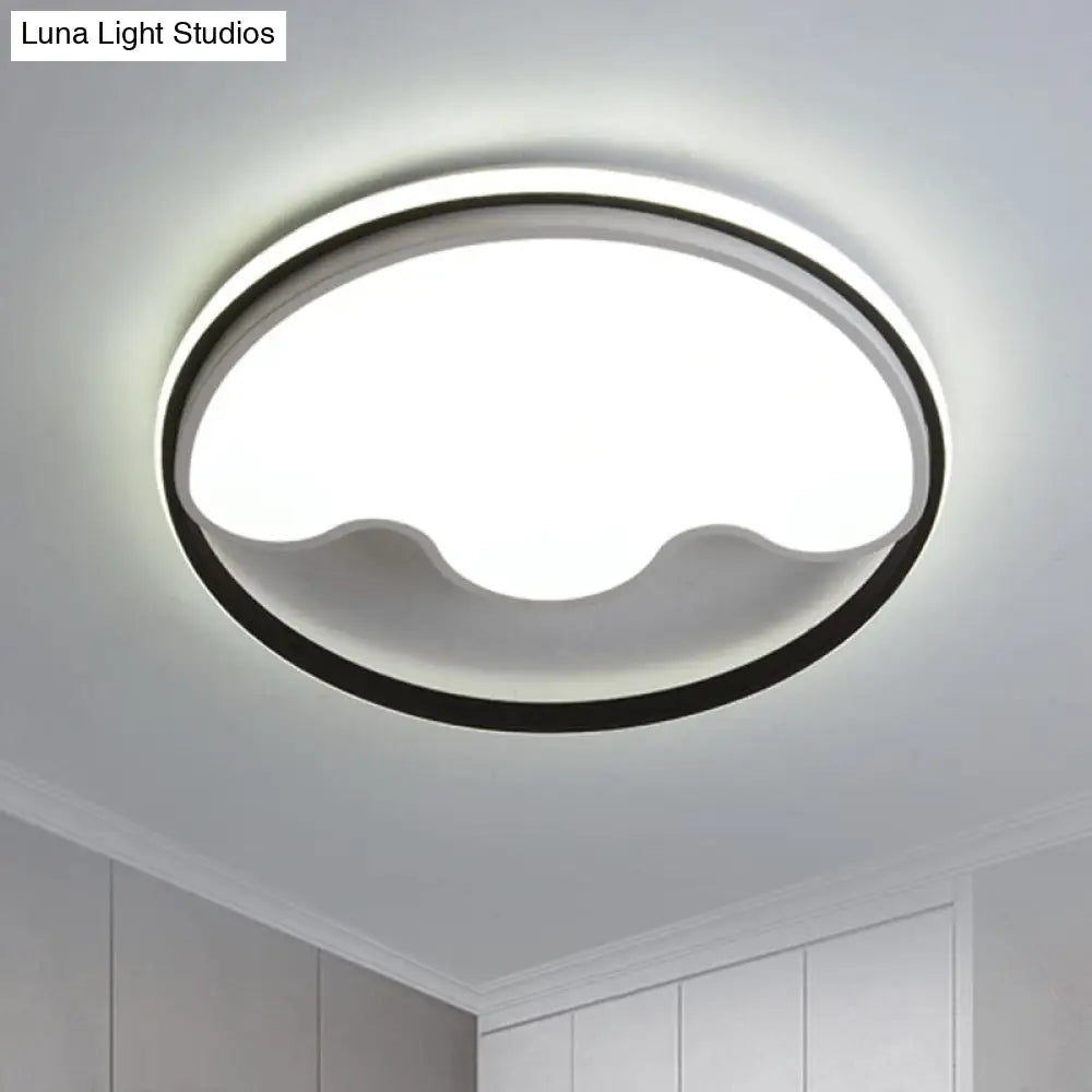 Modern Animal Paw Led Flush Mount Ceiling Light For Study Room - Eye-Caring & Acrylic Lamp White /