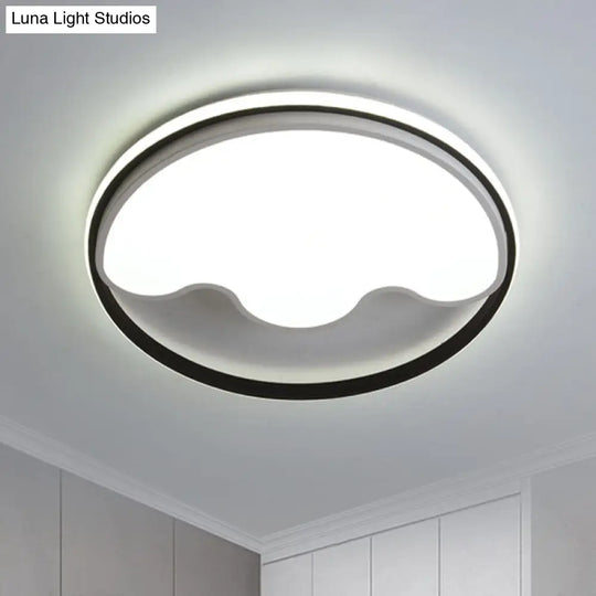 Modern Animal Paw Led Flush Mount Ceiling Light For Study Room - Eye-Caring & Acrylic Lamp White /