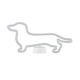 Modern Battery-Powered White Led Wall Lamp - Dog-Shaped Nightstand Light