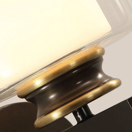 Lampe de chambre moderne Applique murale en cuivre à miroir unique