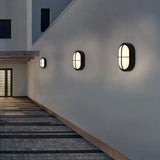 Modern Black Aluminum Led Wall Sconce For Courtyard Lighting / B