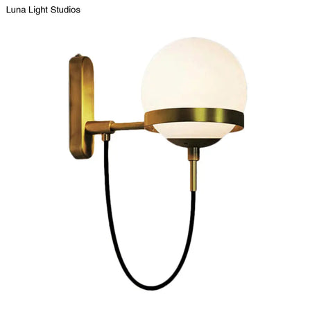 Modern Black/Gold Wall Sconce Light Fixture With Clear/Frosted Glass - Perfect For Living Rooms