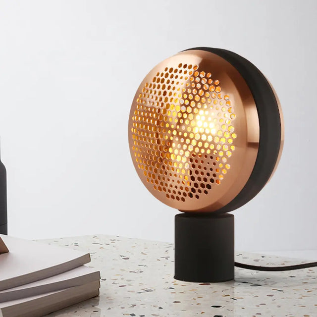 Modern Black Round Book Light With Metal Shade - 1 Head Task Lighting
