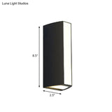 Modern Black Triangle Prism Led Wall Light In Warm/White - Small/Medium/Large Sizes