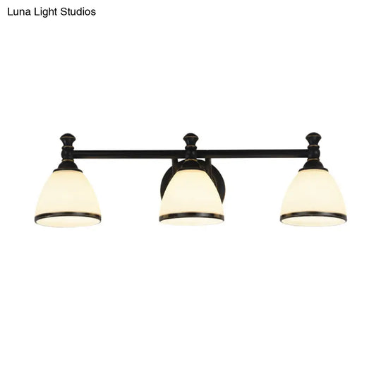 Modern Black Vanity Sconce - Elegant Shower Room Wall Lighting Solution