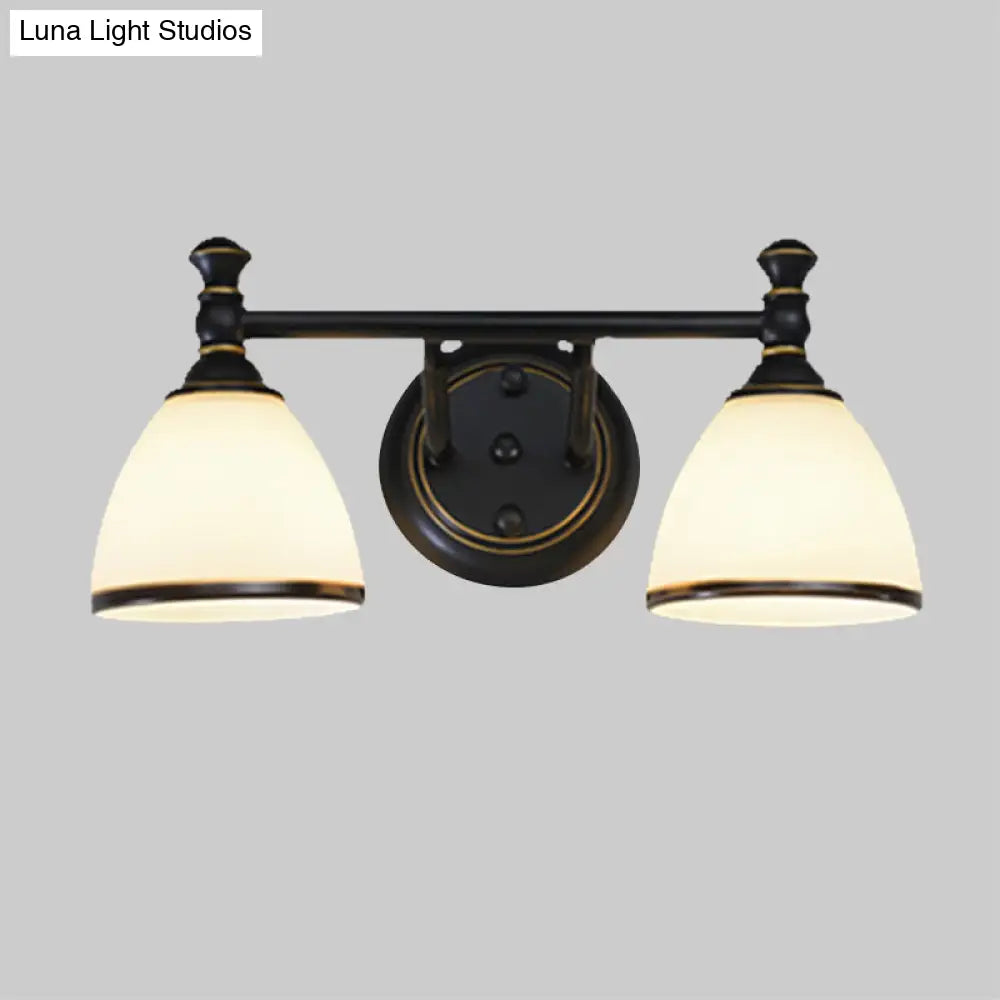 Modern Black Vanity Sconce - Elegant Shower Room Wall Lighting Solution