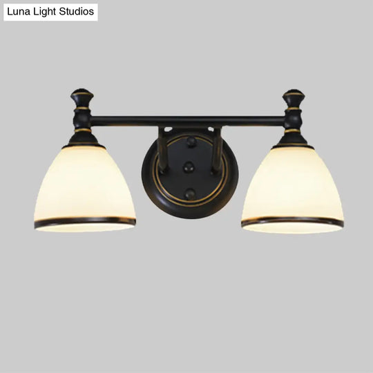 Modern Black Vanity Sconce - Elegant Shower Room Wall Lighting Solution