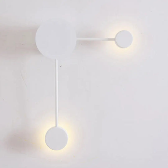 Modern Black/White Sputnik Led Wall Sconce Light Fixture With Acrylic Lamp Shades - 2/3/6 Lights In