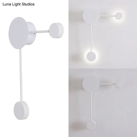 Modern Black/White Sputnik Led Wall Sconce Light Fixture With Acrylic Lamp Shades - 2/3/6 Lights In